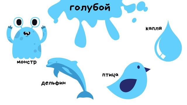 Цвета для детей. Учим цвета. Первые слова для малыша в картинках.