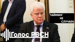 Тайминг не случаен сенатор Чижов