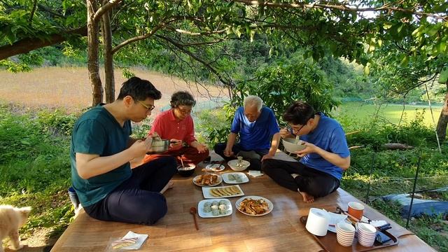더위야 물러가라~! 할머니표 콩국수 먹방, 배추겉절이, 감자만두, 납작만두, 국수먹방 Cold Bean Noodle Soup Mukbang Korean Food Recipes