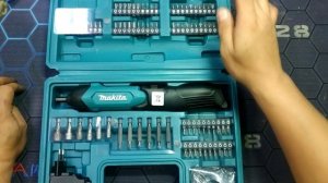 АКБ ОТВЁРТКА MAKITA DF001DW АККУМУЛЯТОРНЫЙ ШУРУПОВЁРТ ДРЕЛЬ ПИСТОЛЕТ СКЛАДНАЯ НАБОР БИТ 84 ПРЕДМЕТА