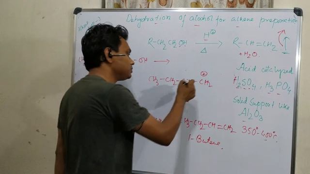 Dehydration of alcohol for the preparation of alkene. смотреть онлайн