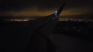 Посадка в снегопад, Шереметьево Москва.