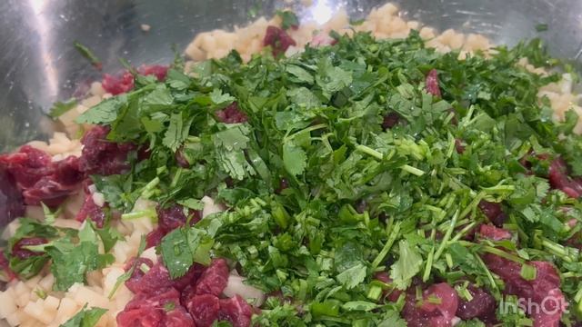 Ханум. Рецепт рулета с мясной начинкой на пару. Сытная и полезная еда.