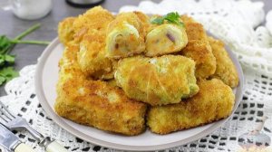 Не мясные, но очень вкусные! ГОЛУБЦЫ ИЗ ПЕКИНСКОЙ КАПУСТЫ С КАРТОШКОЙ