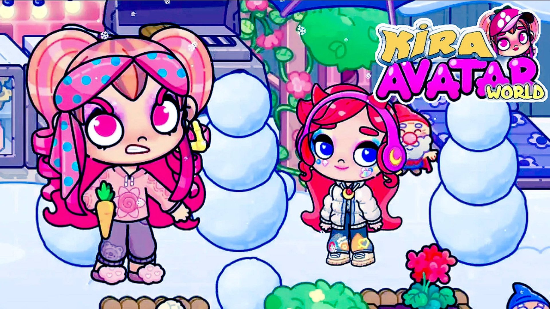 ПОРУГАЛИСЬ ЛЕПЯ СНЕГОВИКОВ. avatarworld