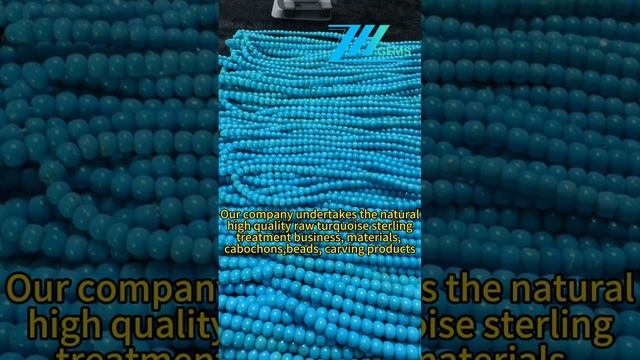 2024-1218-03 Our company undertakes the natural high quality raw turquoise sterling treatment
