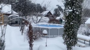 Многодневный влог / Убираем завалы снега / Кормим птиц / Трескучий мороз январь 2021 г.