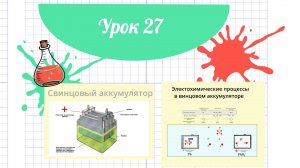 27_Уроки_Свинцовый аккумулятор_Электрохимические. процессы в свинцовом аккумуляторе