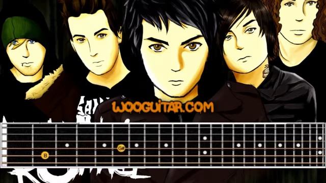 My Chemical Romance Teenagers Guitar Cover Tutorial With Tabs смотреть онлайн