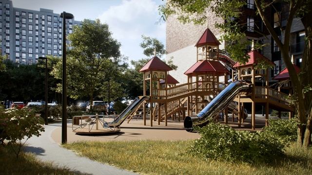 3D видео ЖК. Видеоролик жилого комплекса для сайта и рекламы
