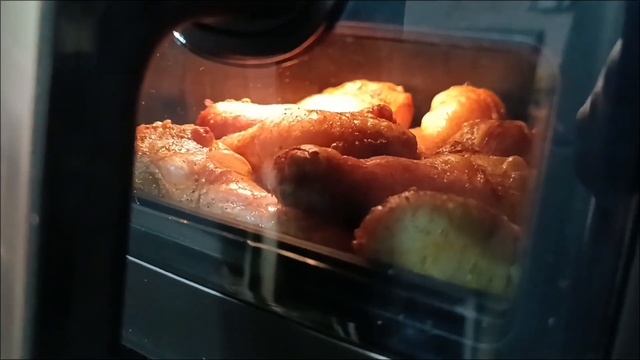 курица с картошкой в аэрогриле. смотреть онлайн