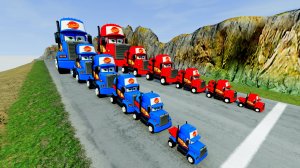 МУЛЬТИКИ ПРО МАШИНКИ ВЕСЁЛЫЙ СПУСК ГРУЗОВИКОВ