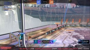 Rocket League - teammate slipshot fly goal...