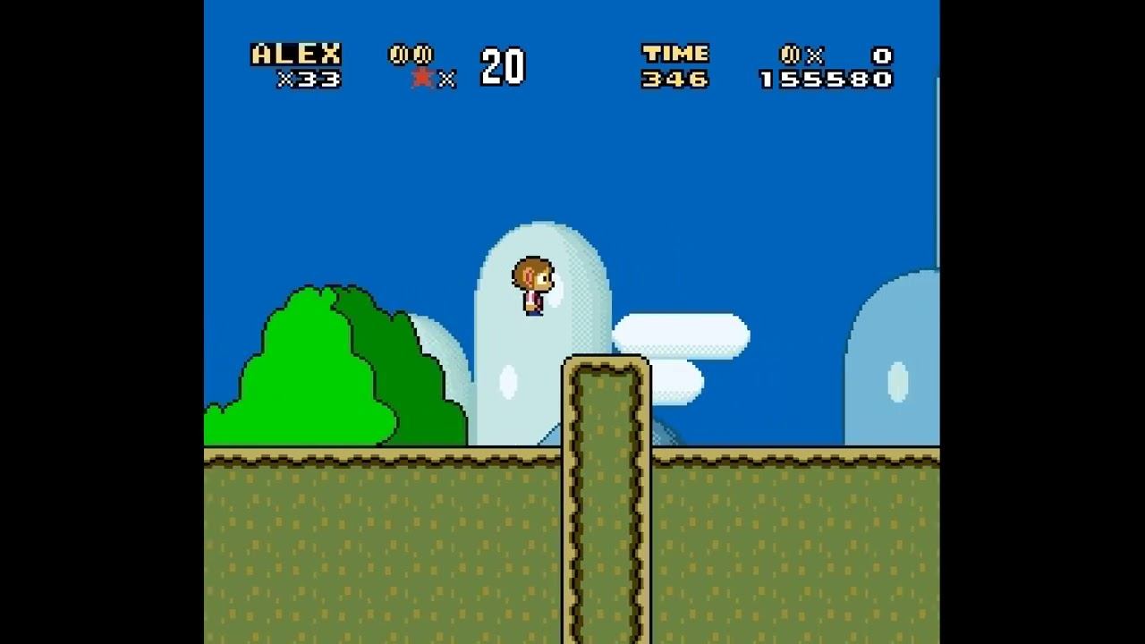 Alex Kidd in Mario World (2016) Longplay | SMW Romhack