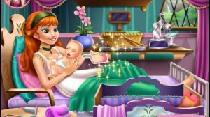 Как Анна попала в больницу и родила малыша  Мультик игра