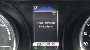 2020 Toyota Camry hybrid (TPWS) reset