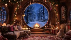 Релакс музыка Волшебный Рождественский Вечер | Уютная Хижина в Снегу
