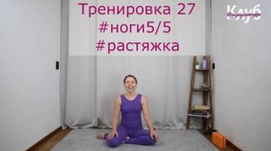 Тренировка 027 #ноги #растяжка КЛУБ бесплатных тренировок Софии Агаповой