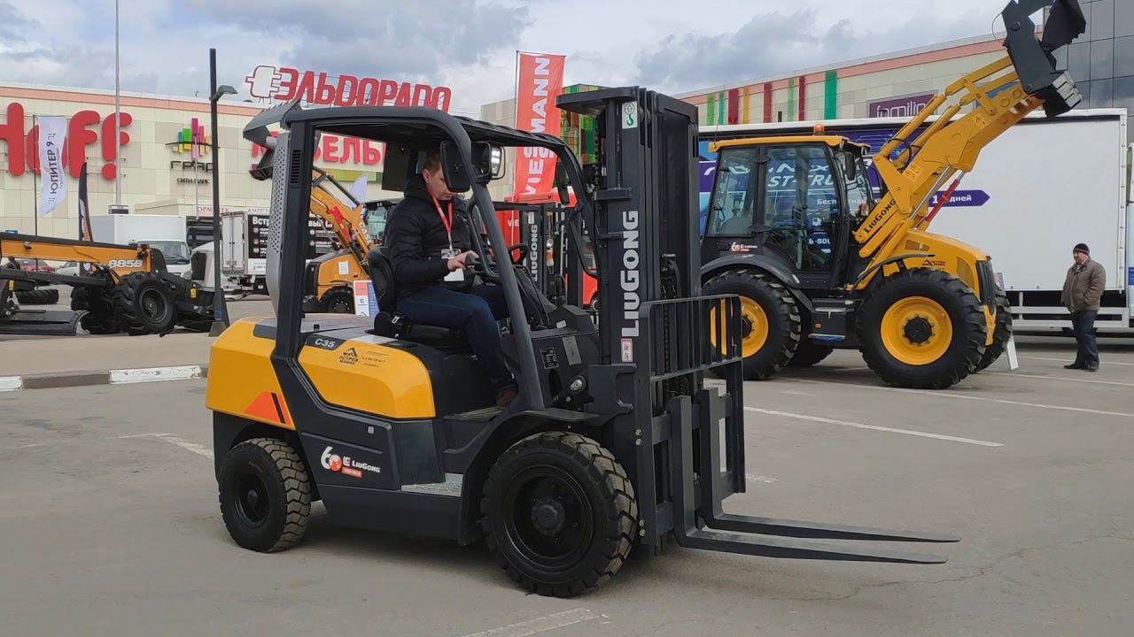 Демонстрация CLG35 LiuGong Вилочный автопогрузчик