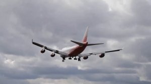 Посадка Боинг 747-400 Россия Boeing 747
