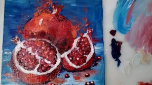 Яркая, сочная живопись акриловыми красками на холсте.