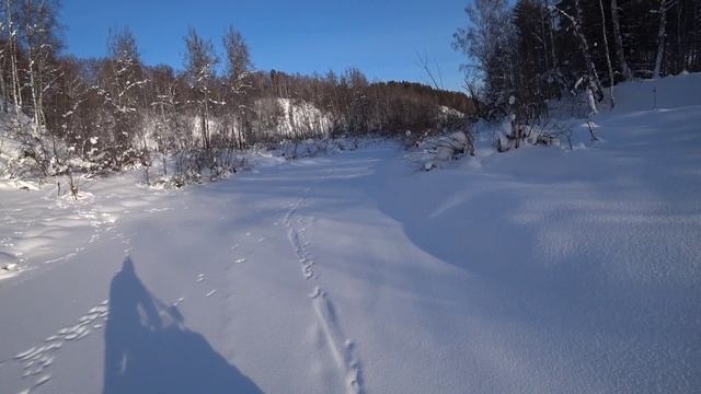 На снегоходе, верховье реки Бердь смотреть онлайн