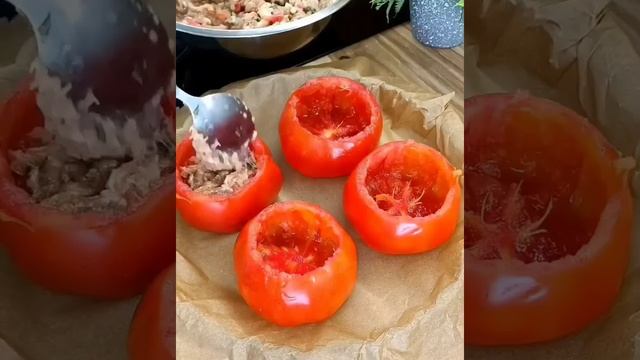 Старый но очень вкусный рецепт. Фаршированные помидоры