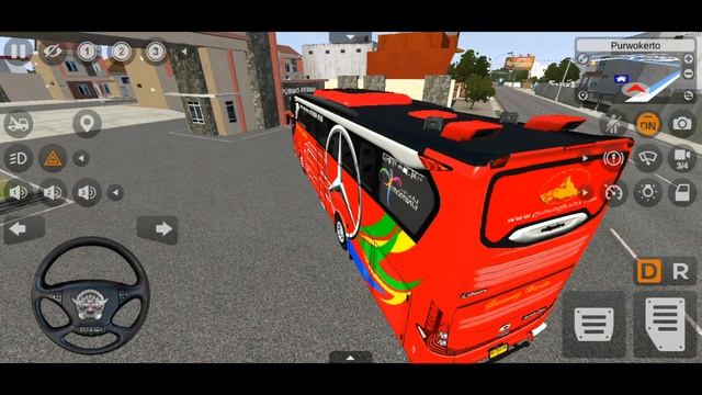 GAME MOBIL BUS  GUNUNG HARTA MERCEDES-BENZ 1836 ANGKUT PENUMPANG PIKNIK BUSSID MOBIL SIMULATOR,