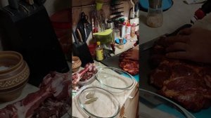 Приготовление в духовке Кабана,маринуем заднюю часть,быстрый рецепт без изысков,из молодых кабанов!