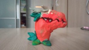 императорский вишнëвый чомпер фьюжн мод из пластилина