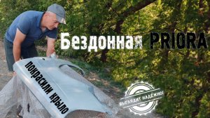 Красим крыло у приоры.