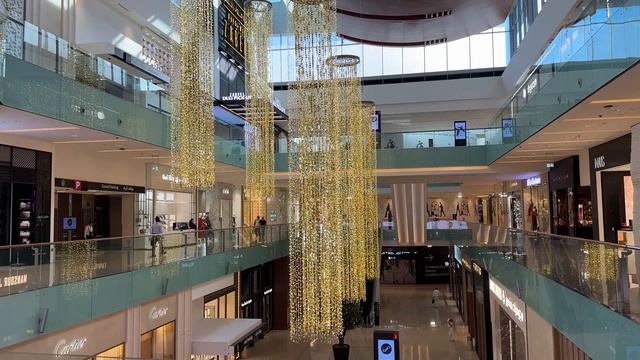 Дубай🇦🇪[4К] Дубай Молл готовится к Новому Году. Пешие прогулки по городу Дубай.