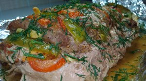 Рецепт Свиной шейки с овощами - Pork with vegetables