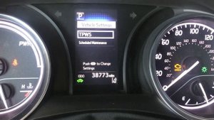 2018 Toyota Camry (TPWS) reset