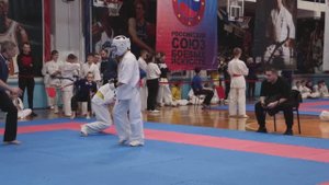 Нокаут в каратэ. Соревнования по каратэ в Челябинске 12-11-22.Помелов Федор/STRUIN DOJO