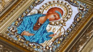 МНОГО ВЫШИВКИ. ГОТОВАЯ ИКОНА АНГЕЛ ХРАНИТЕЛЬ, НОВЫЙ ПРОЦЕСС, ПРОДВИЖЕНИЯ, НАБОРЫ