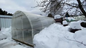 4 года теплице Бастион Премиум / На даче у сватов / Поломал заборы 13-14 февраля 2022 г.
