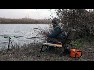 ЗИМНЯЯ РЫБАЛКА НА ФИДЕР В ДЕКАБРЕ, ХОРОШИЙ КЛЁВ ПЛОТВЫ