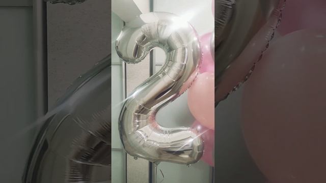 Воздушные шары для девочек на 2 года #воздушныешары #гелиевыешары #шарыспб #спб