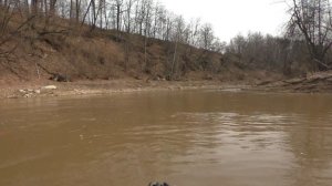 река Таруса  (Калужская) Большая вода 10 апреля 2016