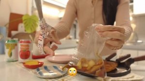 ENG│동대문 갔다가 핸드메이드 코트 만들어 입기. 광장시장 무떡볶이 양념, 냉털 삼겹 치즈말이