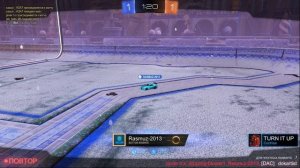 Rocket League - teammate slipshot central goal...