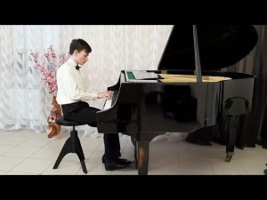 Этюд (Ред. Г.Бюлова, №10) И. Крамер (Синицын Андрей, 13 лет)