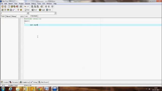 Assignment operator in C program .