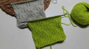 Шикарный узор спицами 🧶 Лицевая гладь и жгутики❤️