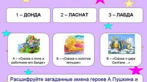 Викторина по творчеству А.С. Пушкина "Нескучный Пушкин"