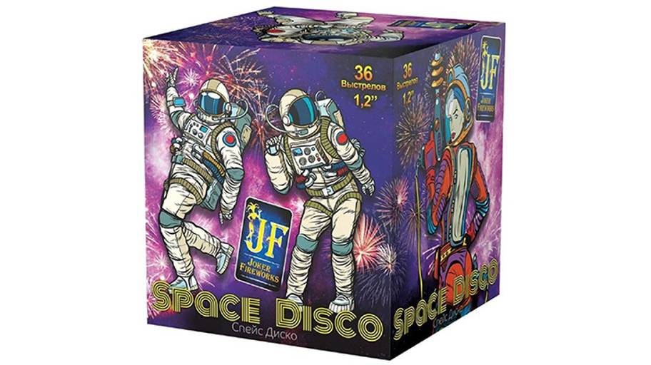 Фейерверк JF C30-36/03 Спейс Диско 36 залпов, калибр 1,2"