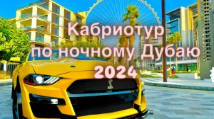 Дубай.  Взгляд из кабриолета. декабрь 2024