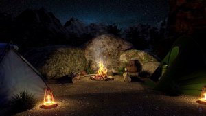 Костер 3D Для тех кто любит спать у костра
