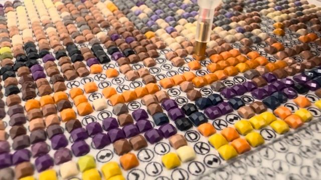 Creating a "mystery image" diamond painting all process смотреть онлайн